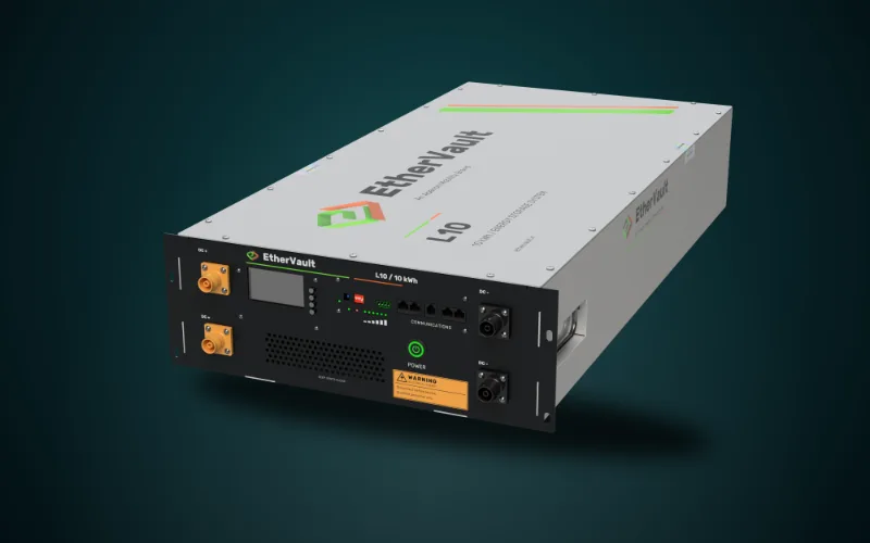 EtherVault L10 — 10 kWh 48 V LFP rack-mount energy storage battery